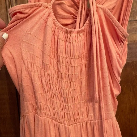 Free People FP Beach Weekend Chill-Out Ruched Harem Cut Out Jumper jumpsuit S - Picture 9 of 9